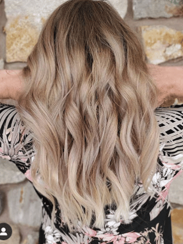Blonde Wavy Student Work